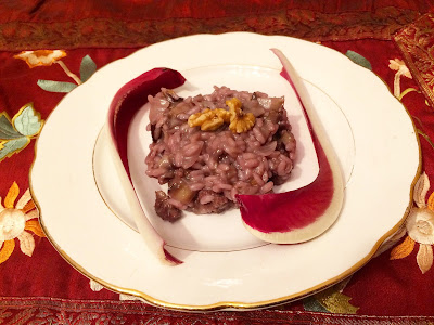 Risotto riso rosso e radicchio