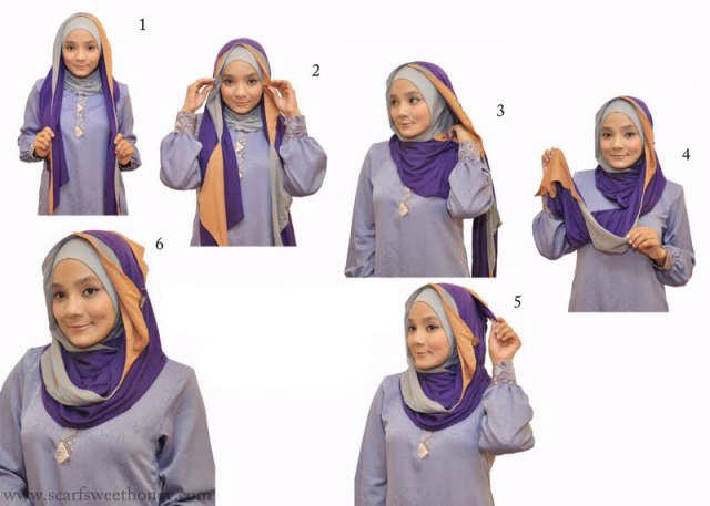  Cara memakai Jilbab yang Simpel Tutorial Hijab