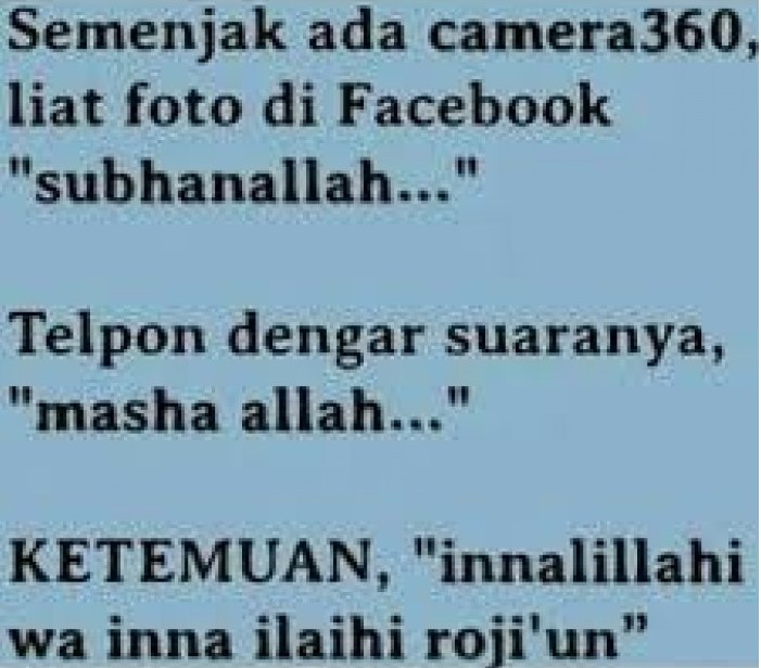  Gambar  dan Kata Kata  Lucu  Camera 360 Meme Sindiran 