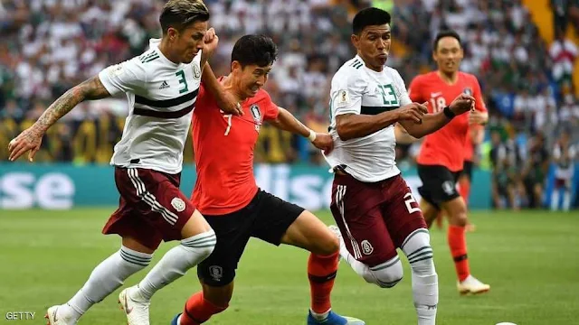 المكسيك تعبر الشمشون الكوري.. وتقترب من "دور الكبار" كاس العالم 2018 World Cup Russia Mexico and Korea