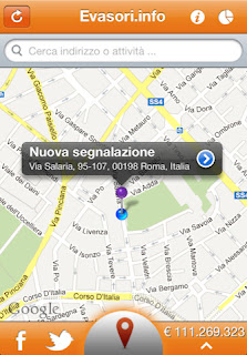 L'app Evasori.info