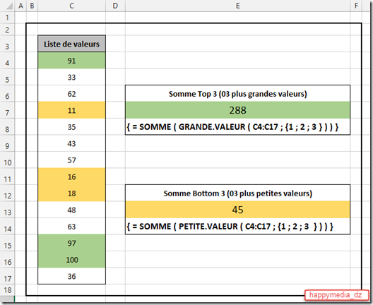 Excel-somme-top-X