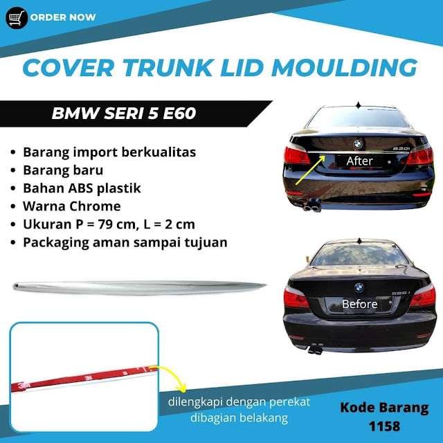 Cover Trunk Lid Mulding BMW E60