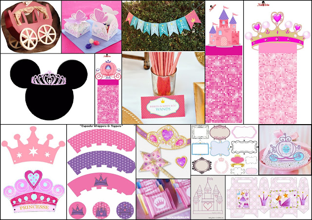 Princess Wedding: Free Printables, Party Decoration Ideas and More. 