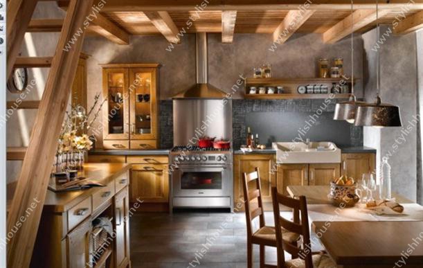 Rustic Contemporary French Style Kitchen Designs for more modern houses