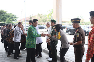 Kapolres Kulonprogo Hadiri Safari Syawalan Gubernur DIY oleh Pemda DIY di Kabupaten Kulon Progo