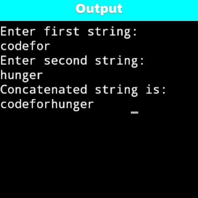 C program to concatenate strings using pointers