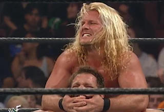 WWE / WWF Wrestlemania 2000 - Chris Jericho hurts Chris Benoit