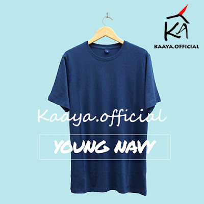 Rekomendasi Kaos Polos Warna Young Navy Cotton Combed 30s