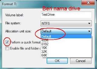 Cara memformat hardisk pada windows 7