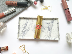 Spring Lipsticks - YSL Rouge Volupte in Peach Passion