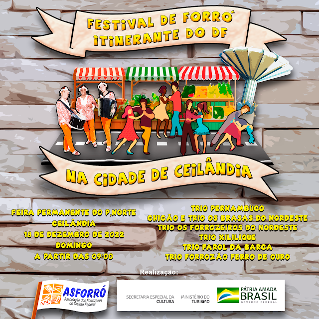   Ceilândia recebe o Festival de Forró Itinerante do Distrito Federal até o fim de dezembro