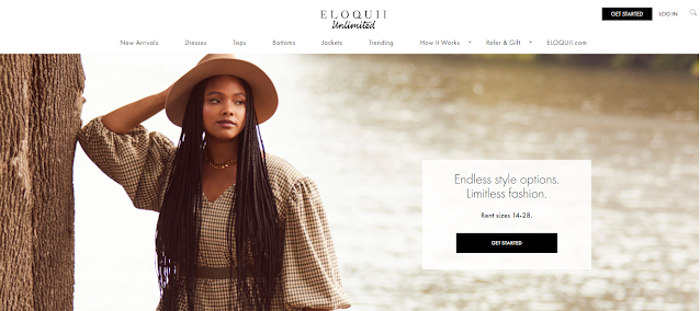 The website of Eloquii.