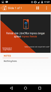 Remote LibreOffice Impress melalui koneksi Bluetooth