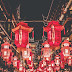 Chinese New Year decorations in yu Garden