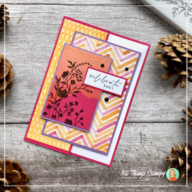 Stampin up UK Silhouette technique card idea