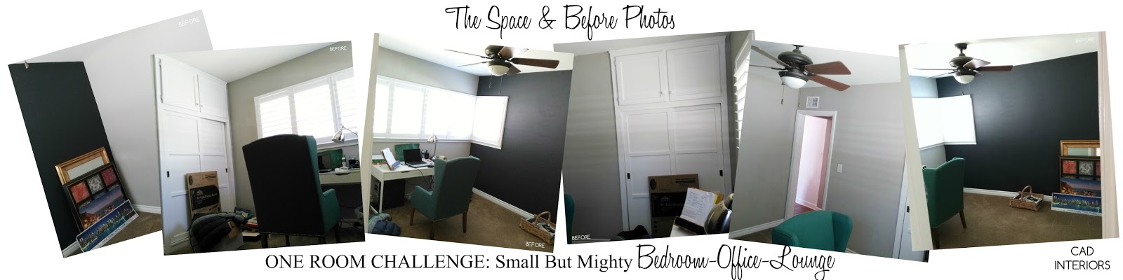 CAD INTERIORS bedroom study lounge room makeover home improvement interior design One Room Challenge