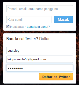 cara membuat akun twitter