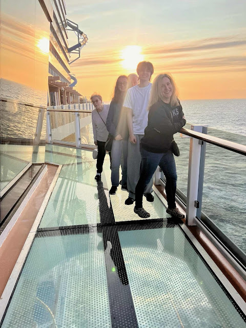 Glass bottom walkway