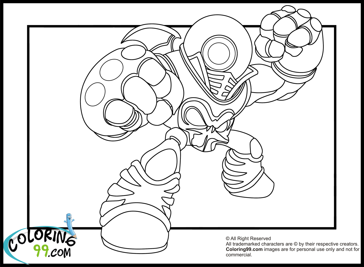 skylanders giants coloring pages