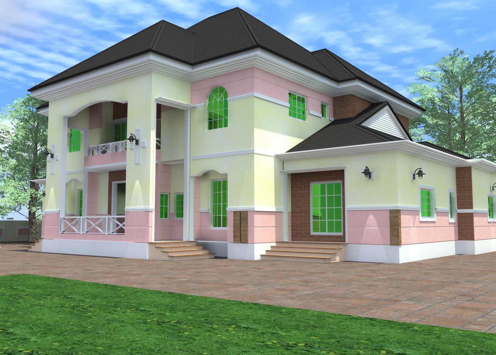 Residential Homes  and Public Designs 6  Bedroom  duplex 