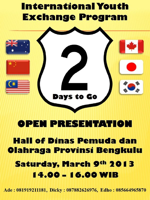 2 Days to Open Presentation!