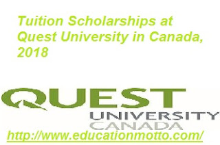 David Strangway Full Tuition Scholarships at Quest University in Canada, 2018