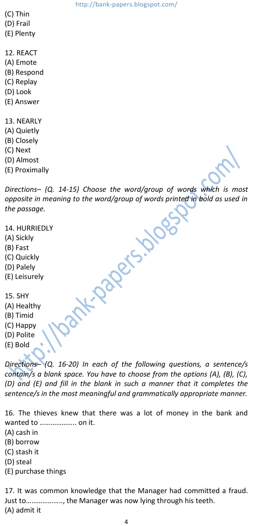 Jammu and Kashmir Bank Limited Previous Question Papers