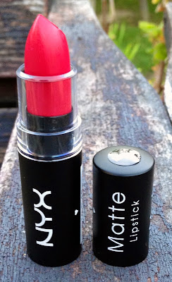 NYX Matte in Bloody Mary - Bright Reddish Pink Lipstick