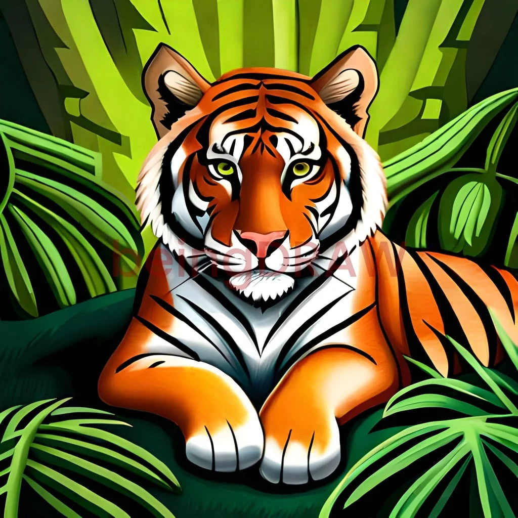 tiger drawing