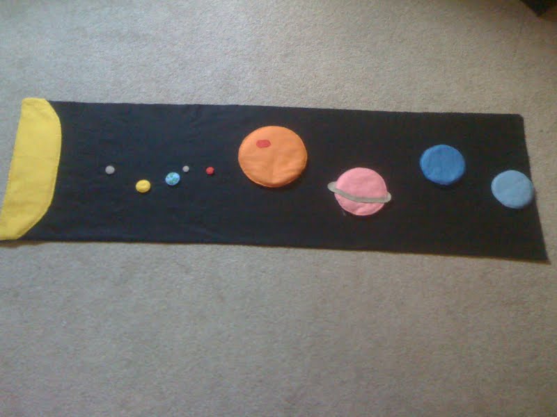 Felt Space Mat (Photo from Homeschool Escapade)