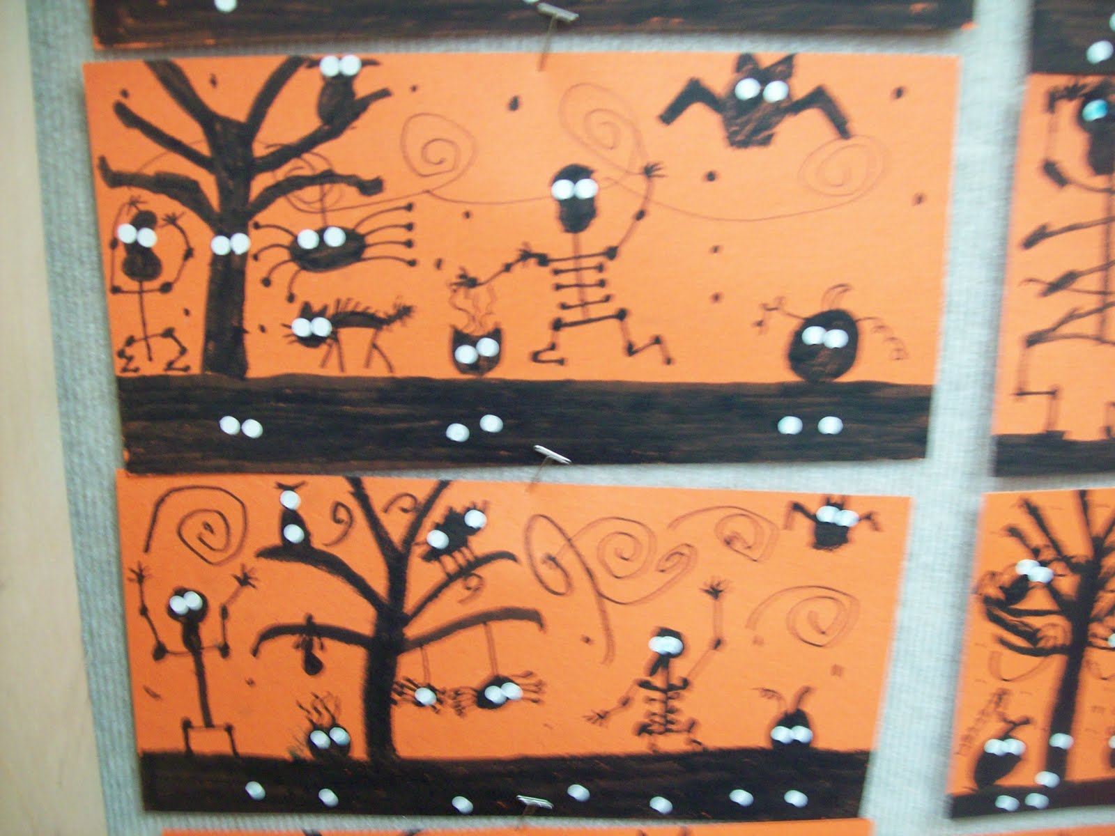  Art  at East Union and more 3rd  Grade  Halloween  