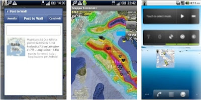 APPLICAZIONE ANDROID GRATUITA PER VISUALIZZARE I TERREMOTI IN ITALIA