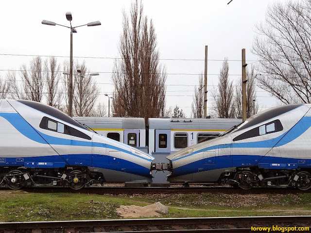 Polskie "Pendolino" ED250-001 i ED250-002 na Olszynce.