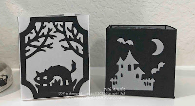 Scary Silhouettes Dies Halloween Luminary Tea Light Candle Home Decor decoration 3D