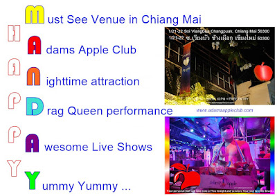 Happy Monday Chiang Mai Adams Apple Club LGBTQ Venue
