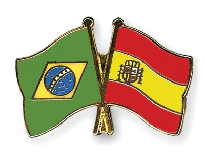 flag of spain under franco. Brazil and Spain are the teams