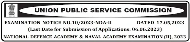 UPSC NDA and Naval Academy Recruitment Examination (II) 2023