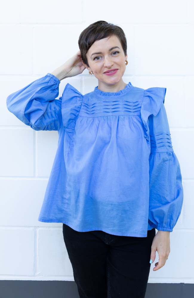 Tilly's blue Marnie blouse