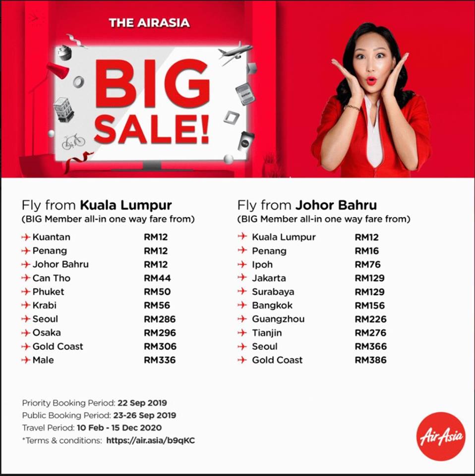 Senarai Harga Tiket Air Asia Promosi Bermula 12 Malam Ini ...