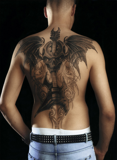 mens tattoos. New Custom Back Mens Tattoos