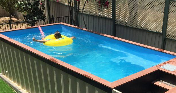 Shipping Container Swimming Pool