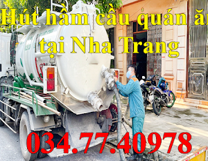 Hút hầm cầu quán ăn