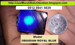 Manfaat batu obsidian biru blue jual murah bahan mentahnya