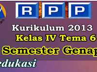 RPP K13 SD/MI Kelas 4 Tema 6-7-8-9 Edisi Revisi