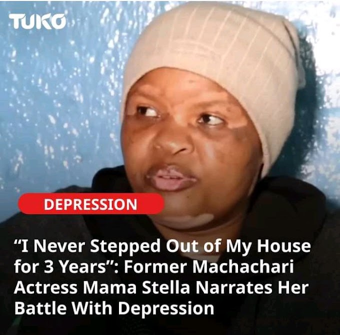 Huyo ako Hiv positive ,Alitoroka na Bwana  ya wenyewe!People called names Machachari Actor "Mama stella" after she fell sick from a certain illness.