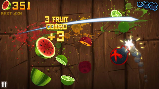 Hasil gambar untuk fruit ninja premium Mod apk