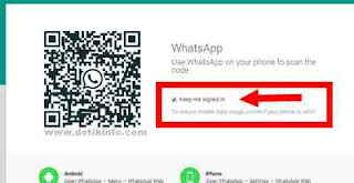 tampilan login dari whatsapp web