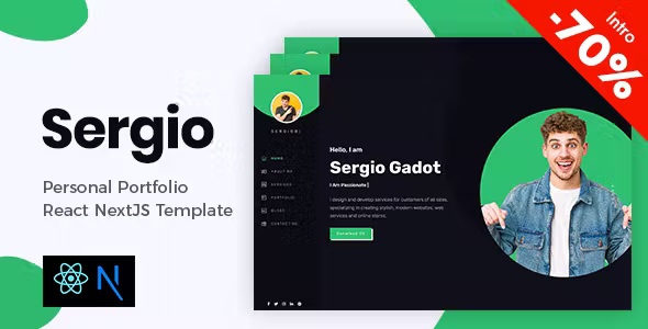 Best Personal Portfolio React NextJS Template