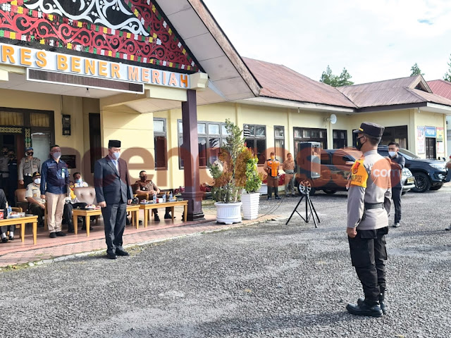 POLRES BENER MERIAH  GELAR APEL PASUKAN OPERASI LILIN SEULAWAH 2020